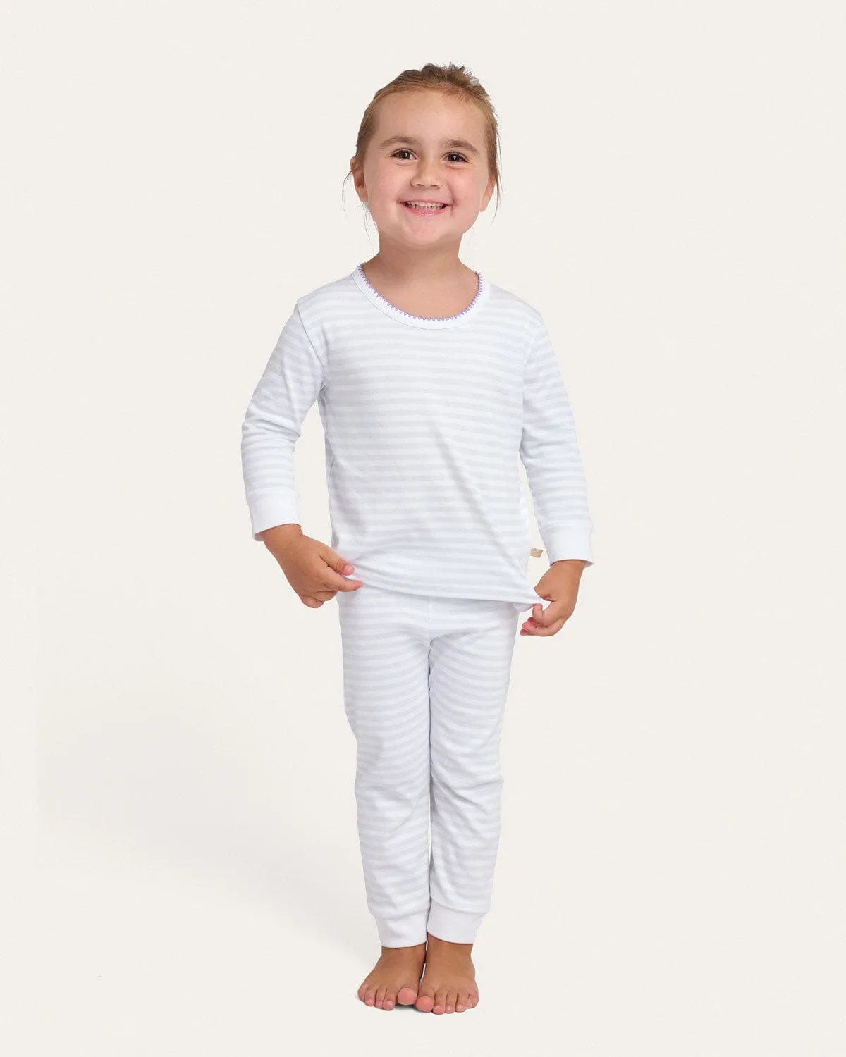 Riley Pajama Set in Sleepy Stripe