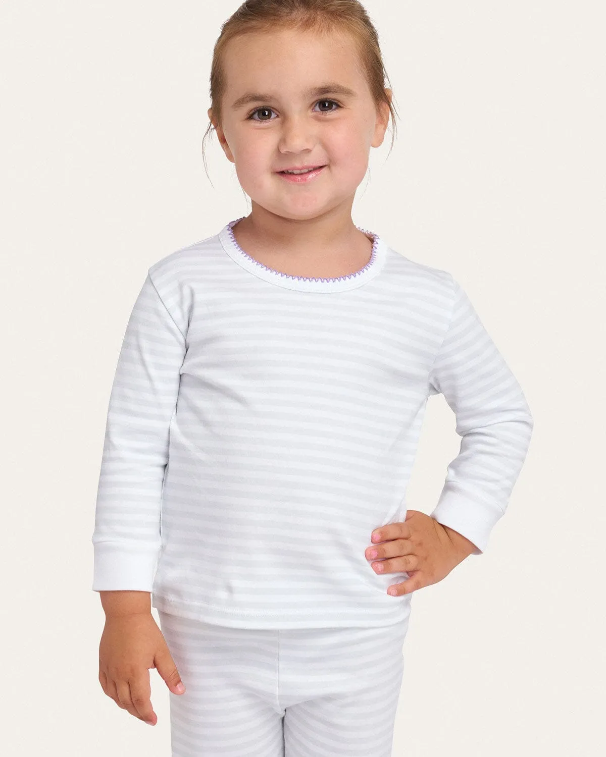 Riley Pajama Set in Sleepy Stripe