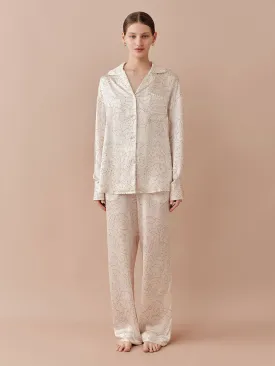 SILKINC Sparkling Peony Long Pajama Set