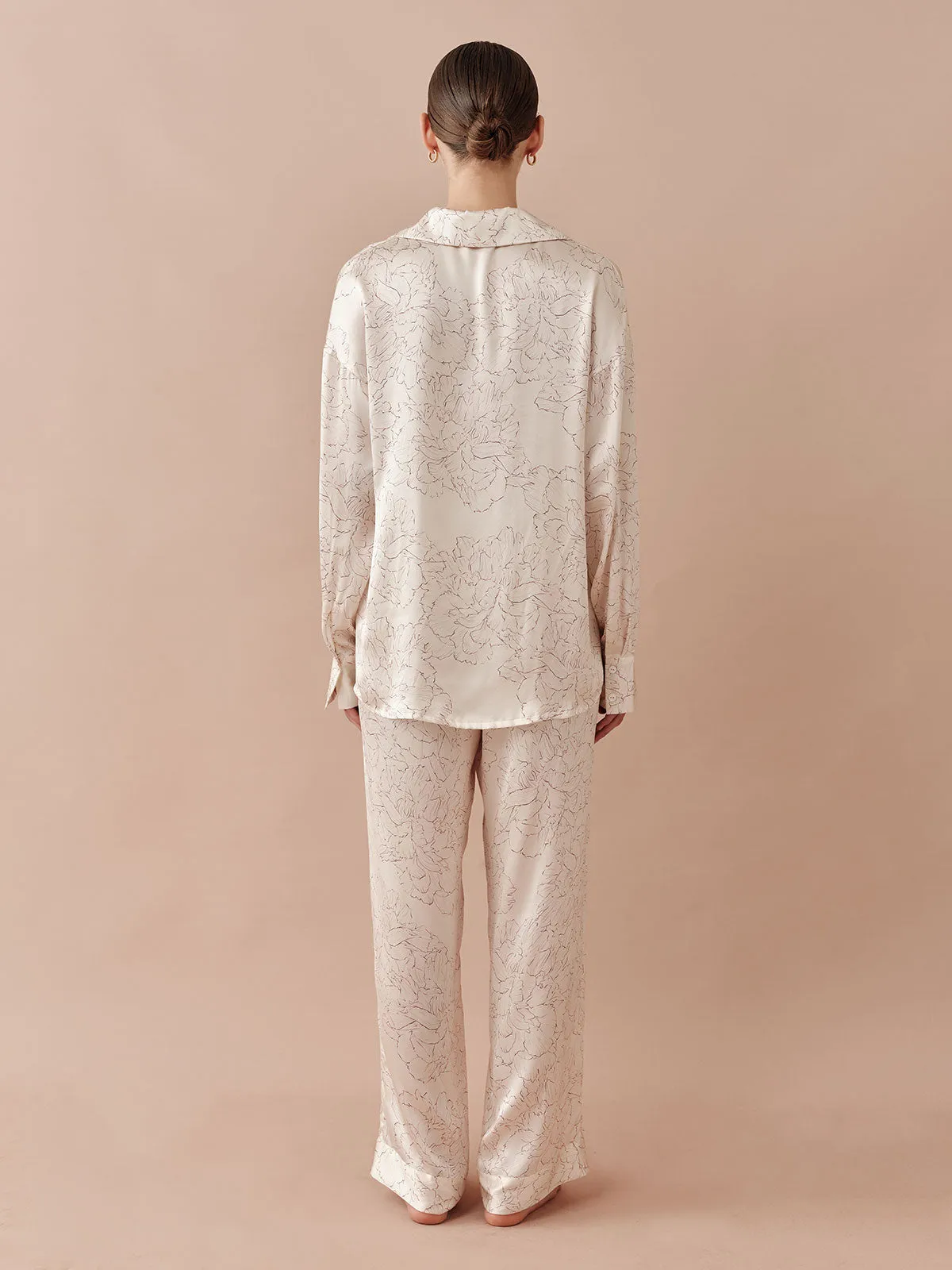 SILKINC Sparkling Peony Long Pajama Set