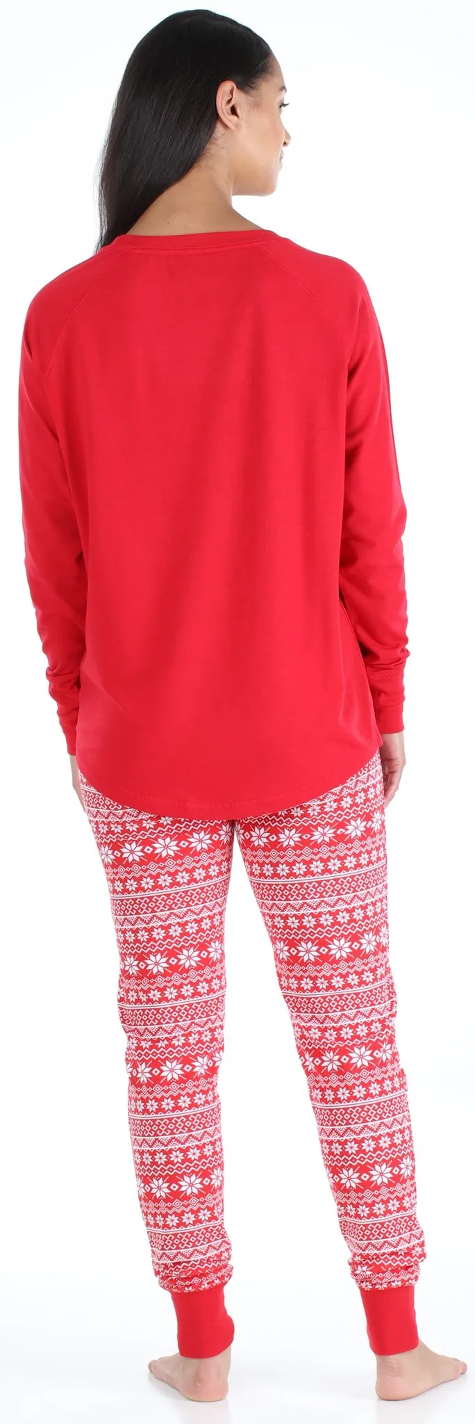 SleepytimePjs Red Holiday Family Matching Winter Snowflake Pajama Sets