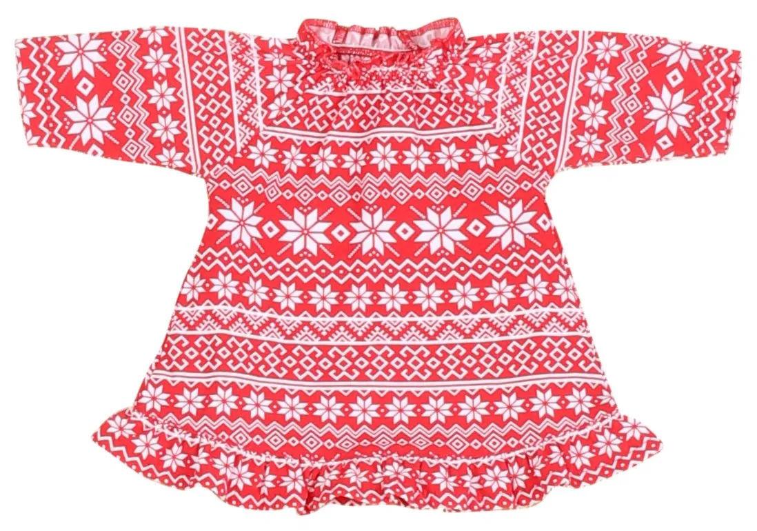 SleepytimePjs Red Holiday Family Matching Winter Snowflake Pajama Sets