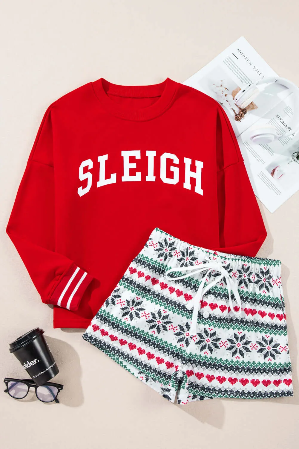 SLEIGH GIRL SLEIGH PJ Set by Vivian-Lu