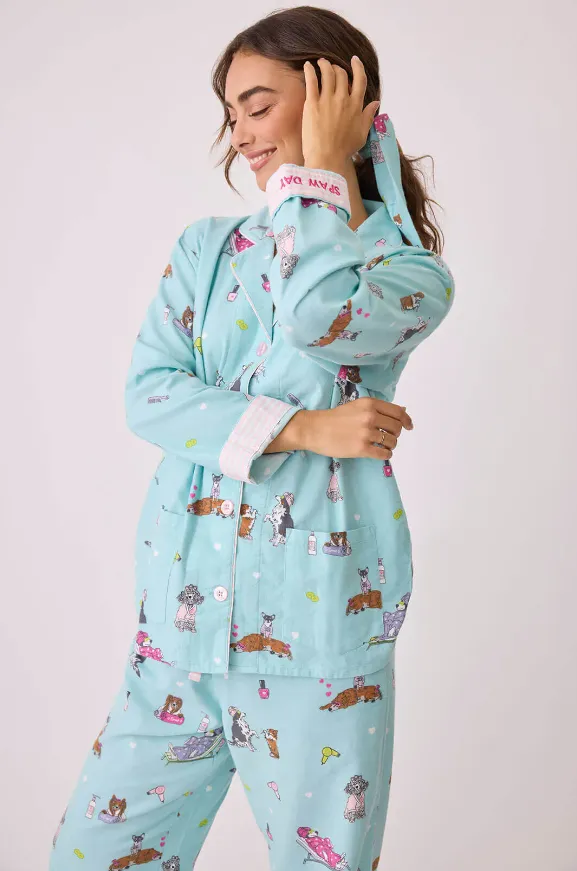 Spaw Day Flannel PJ Set