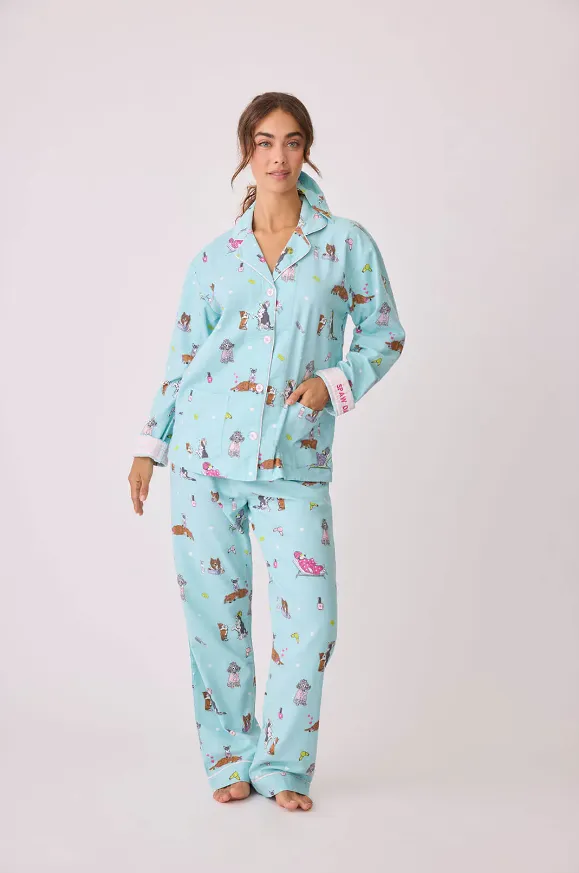 Spaw Day Flannel PJ Set