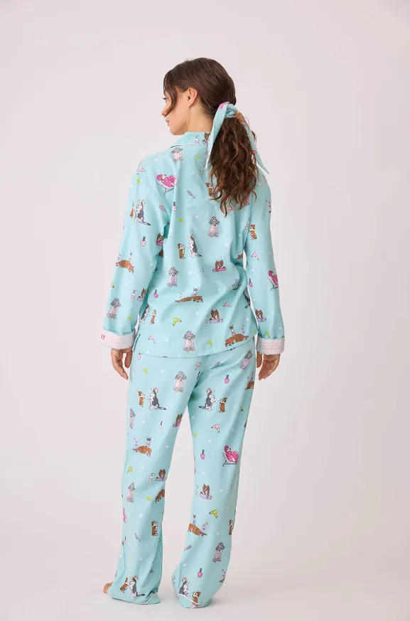 Spaw Day Flannel PJ Set