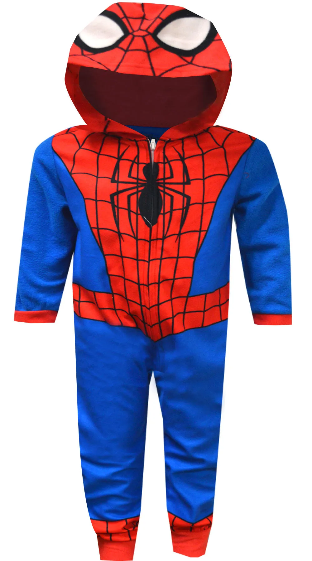 Spiderman Fleece Hooded Blanket Sleeper Pajamas