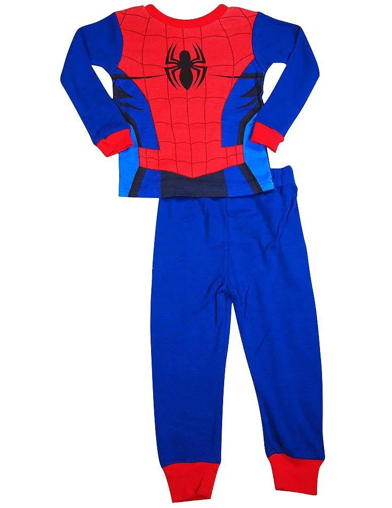 Spiderman Toddler Boys Long Sleeve Cotton Sleepwear Pajama Set, 36256