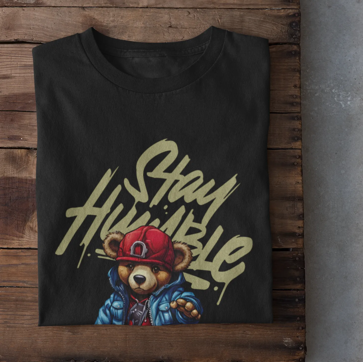 Stay Humble Cool Teddy Custom Graphic Tee