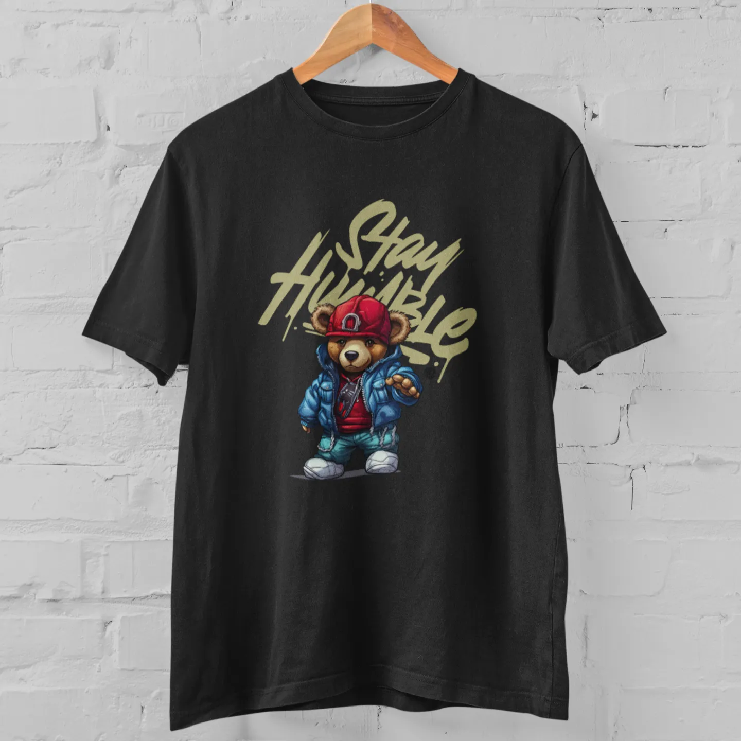 Stay Humble Cool Teddy Custom Graphic Tee