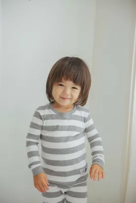 Stripe Magic Grey Long Sleeve Pajama