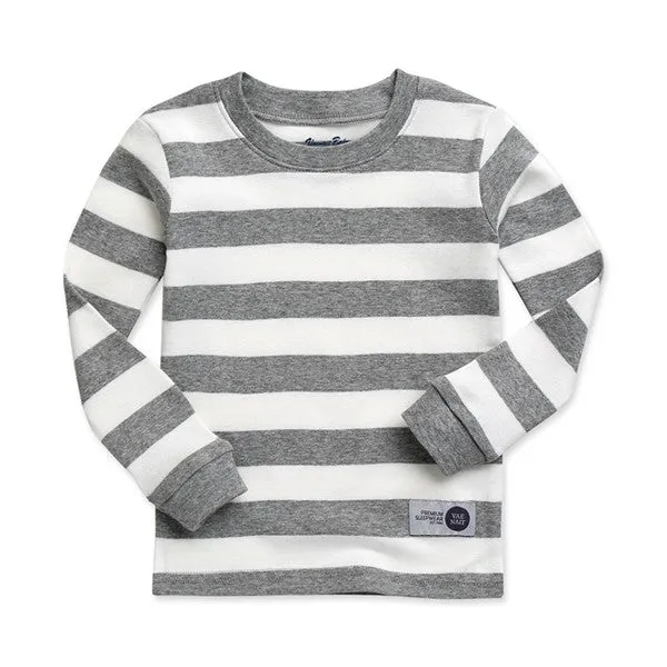 Stripe Magic Grey Long Sleeve Pajama