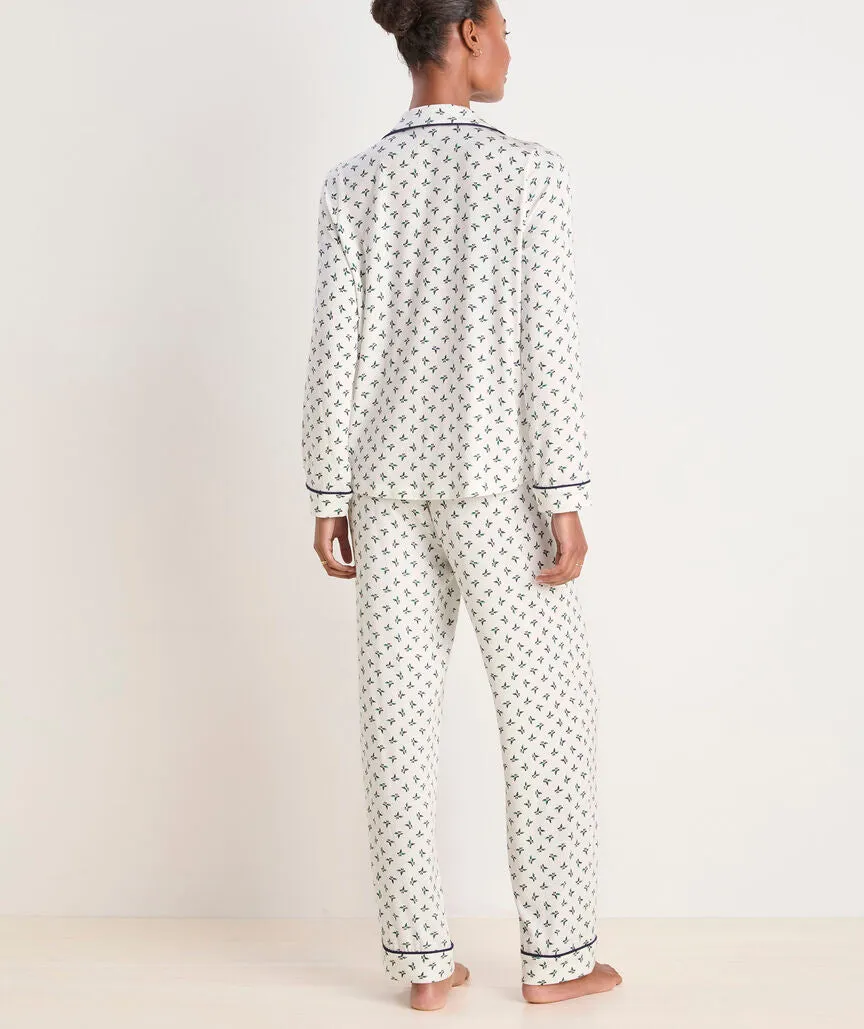 Super-Soft Printed Knit Pajama Set