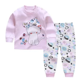 Sweet Kitty Baby and Toddler Pyjama Set