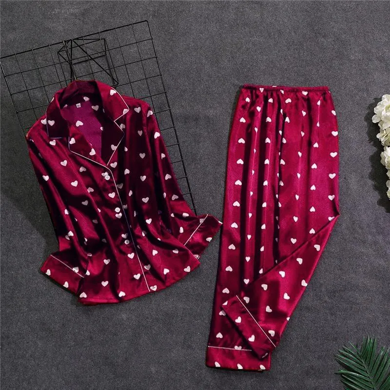 Two-Piece Cozy Soft Long Sleeve Pajamas Set