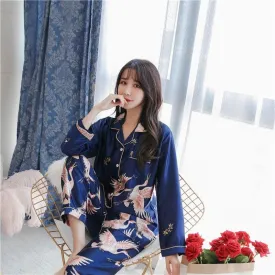 Two-Piece Cozy Soft Long Sleeve Pajamas Set