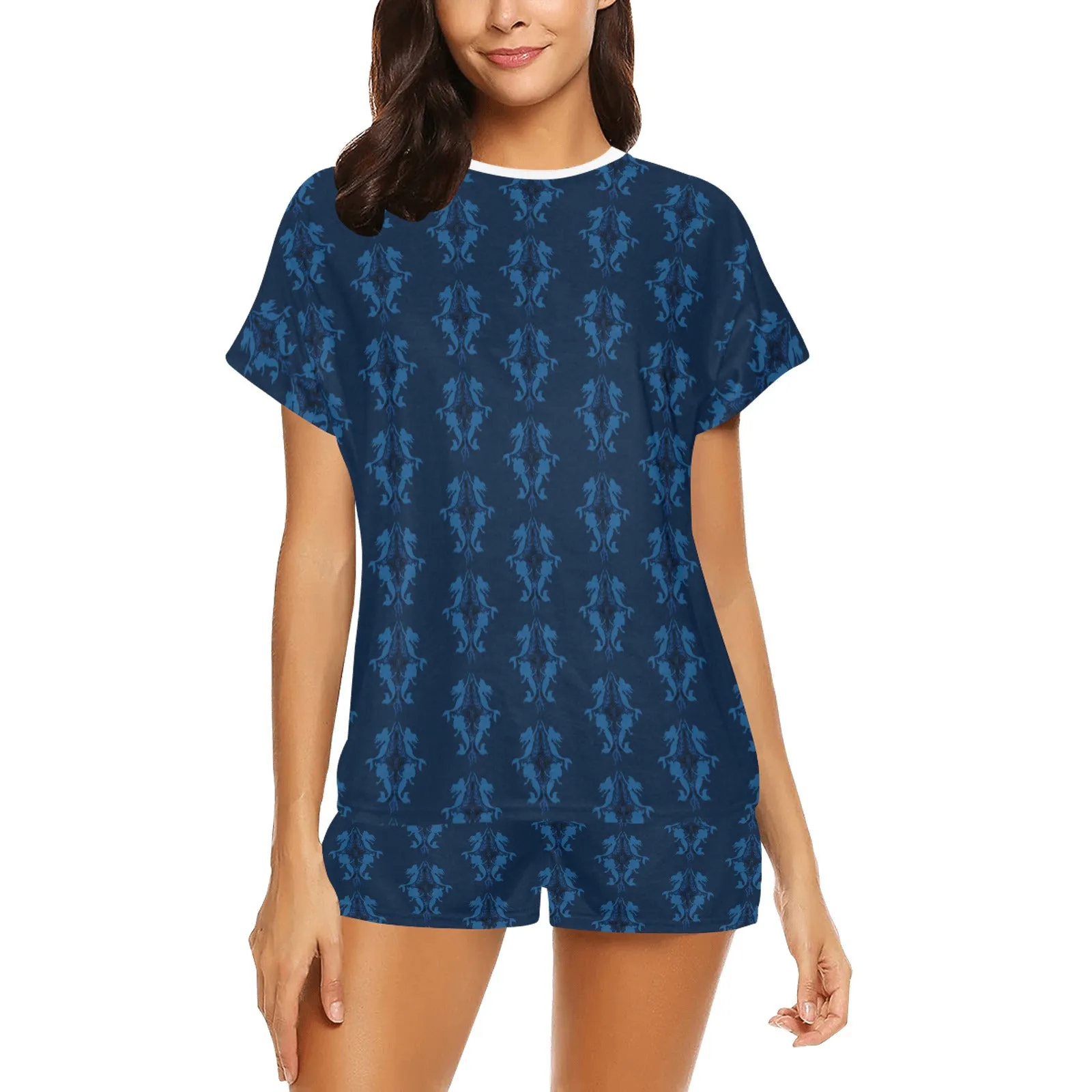 Under The Sea Women's Short Pajama Set