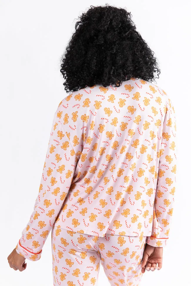 Under The Stars In Neutral Gingerbread Bamboo Pajama Top Macy Blackwell X Pink Lily FINAL SALE