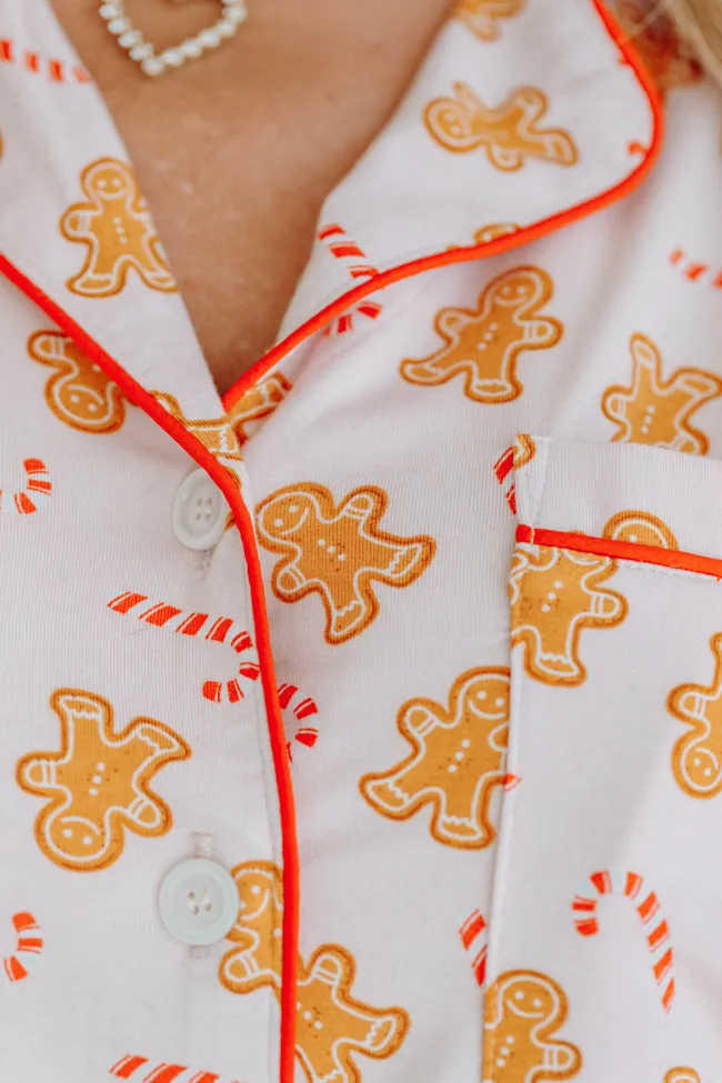 Under The Stars In Neutral Gingerbread Bamboo Pajama Top Macy Blackwell X Pink Lily FINAL SALE