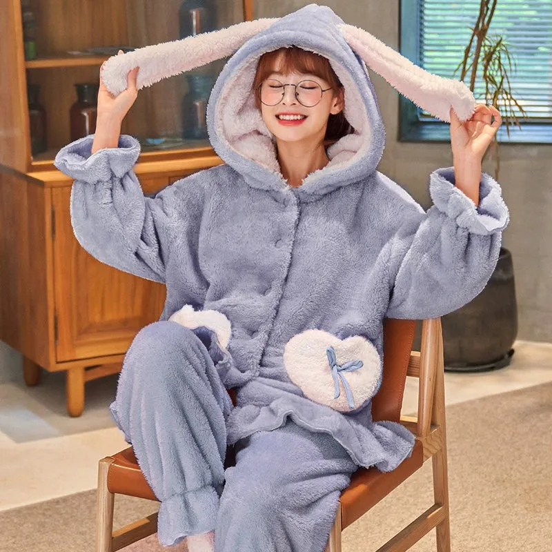 Velvet Plush Pajama Set