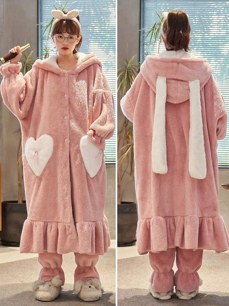 Velvet Plush Pajama Set