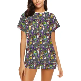 Villains Tea Cups Women's Short Pajama Set