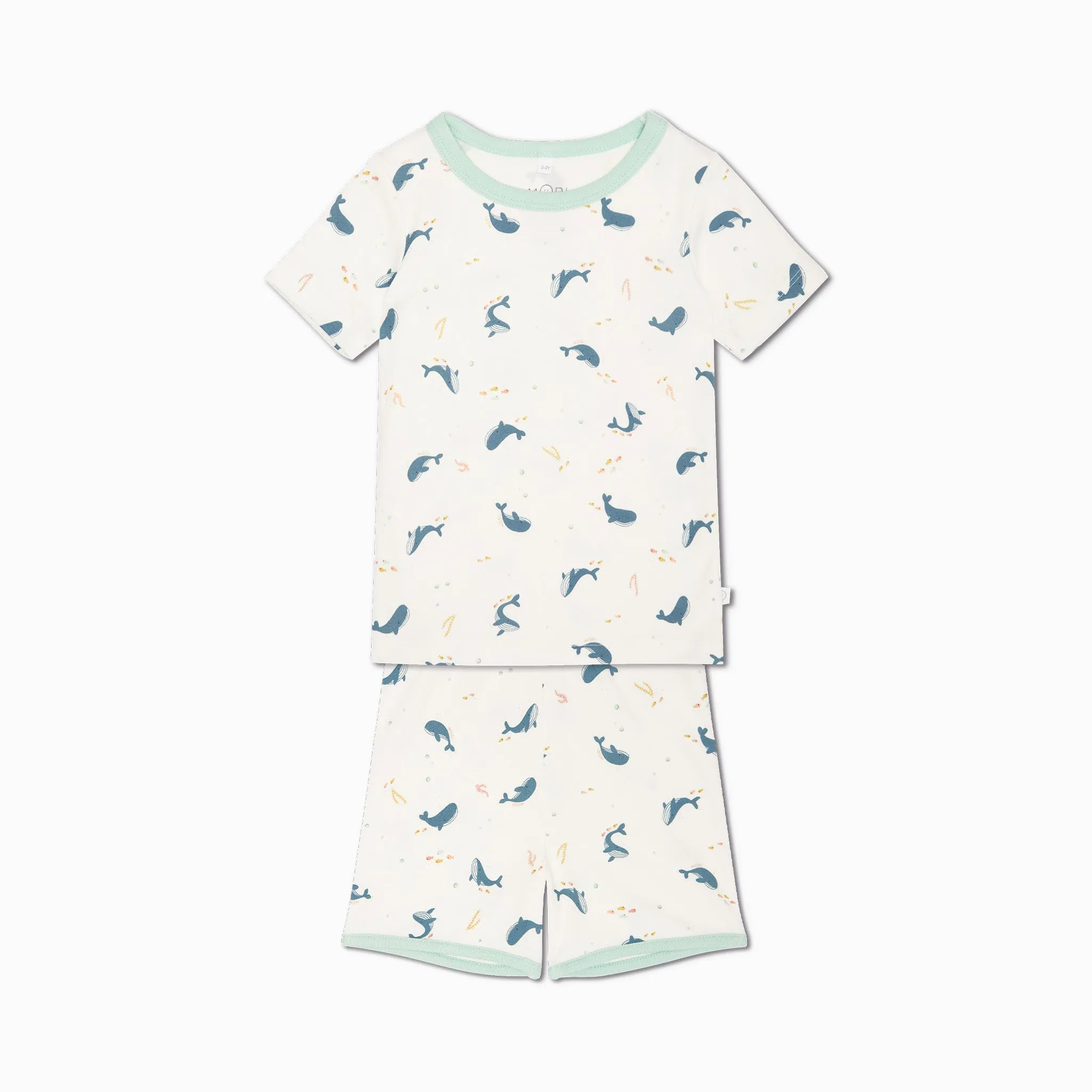 Whale Print Summer Pajama Set