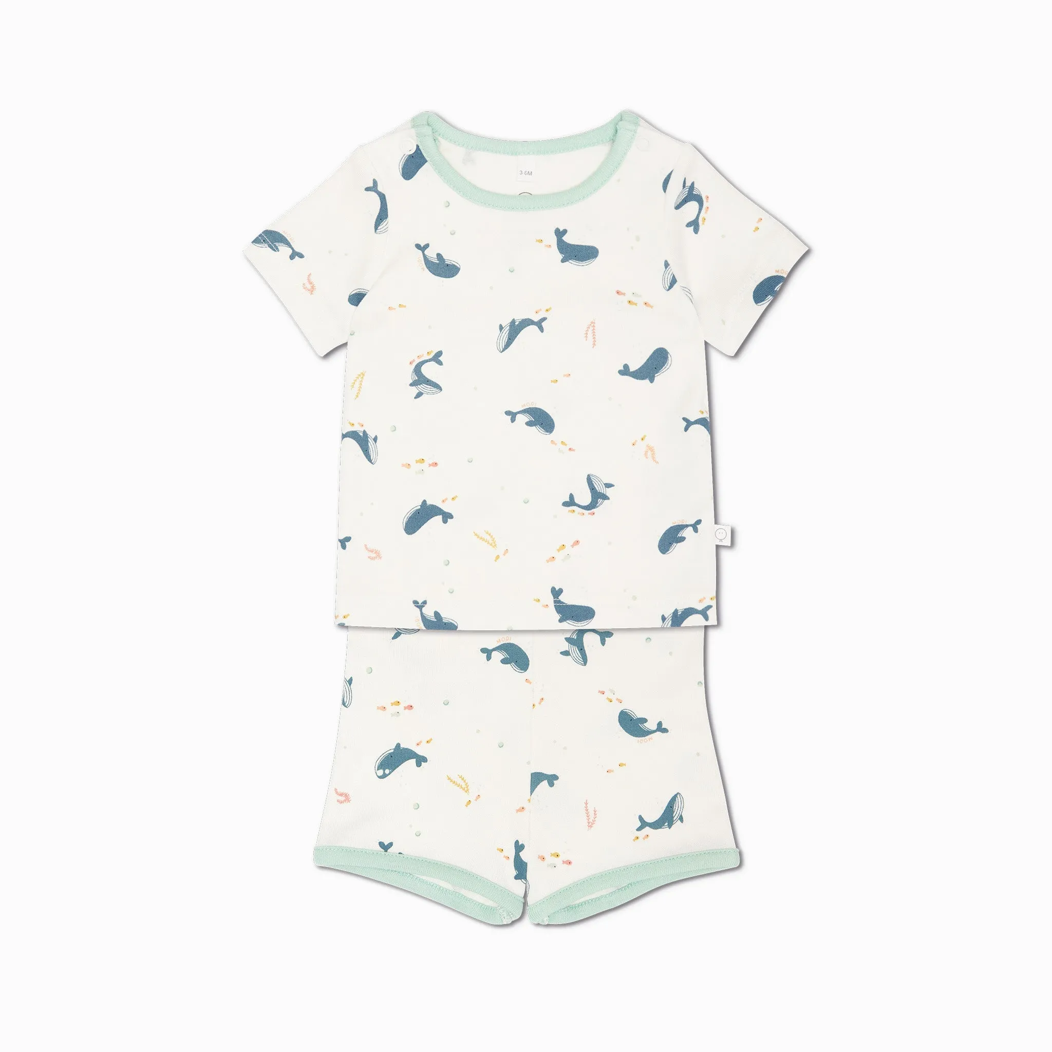 Whale Print Summer Pajama Set