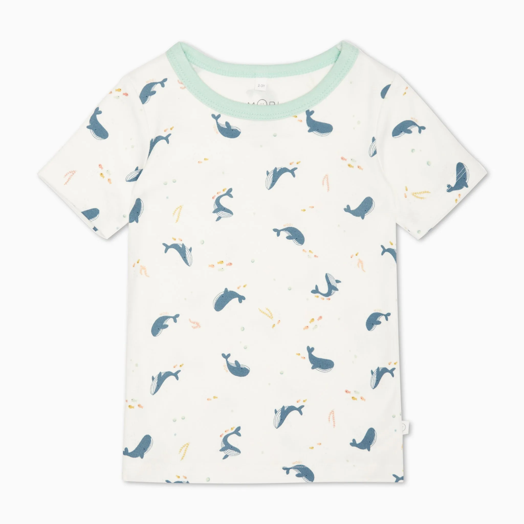 Whale Print Summer Pajama Set