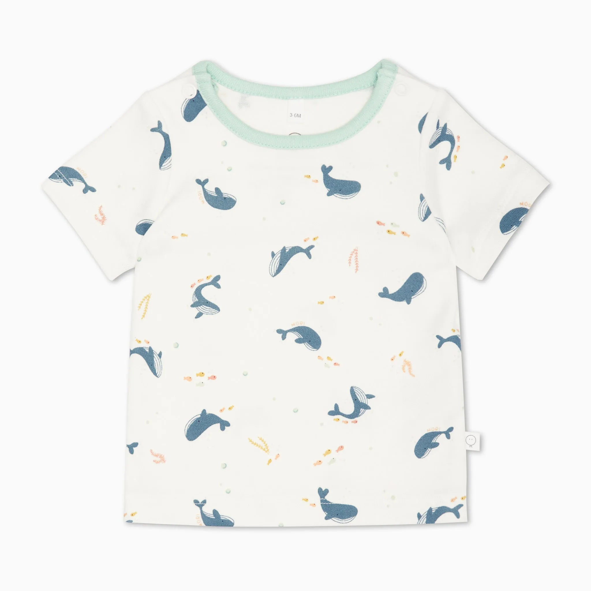 Whale Print Summer Pajama Set