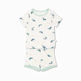 Whale Print Summer Pajama Set