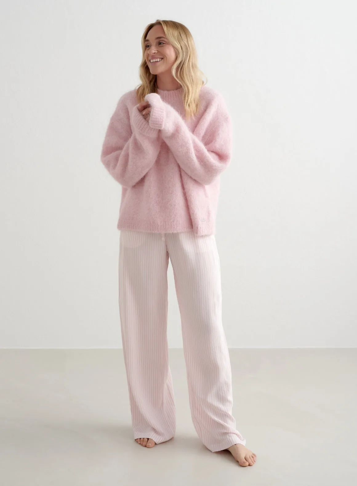 Winter Bloom Stripe Pyjama Pants