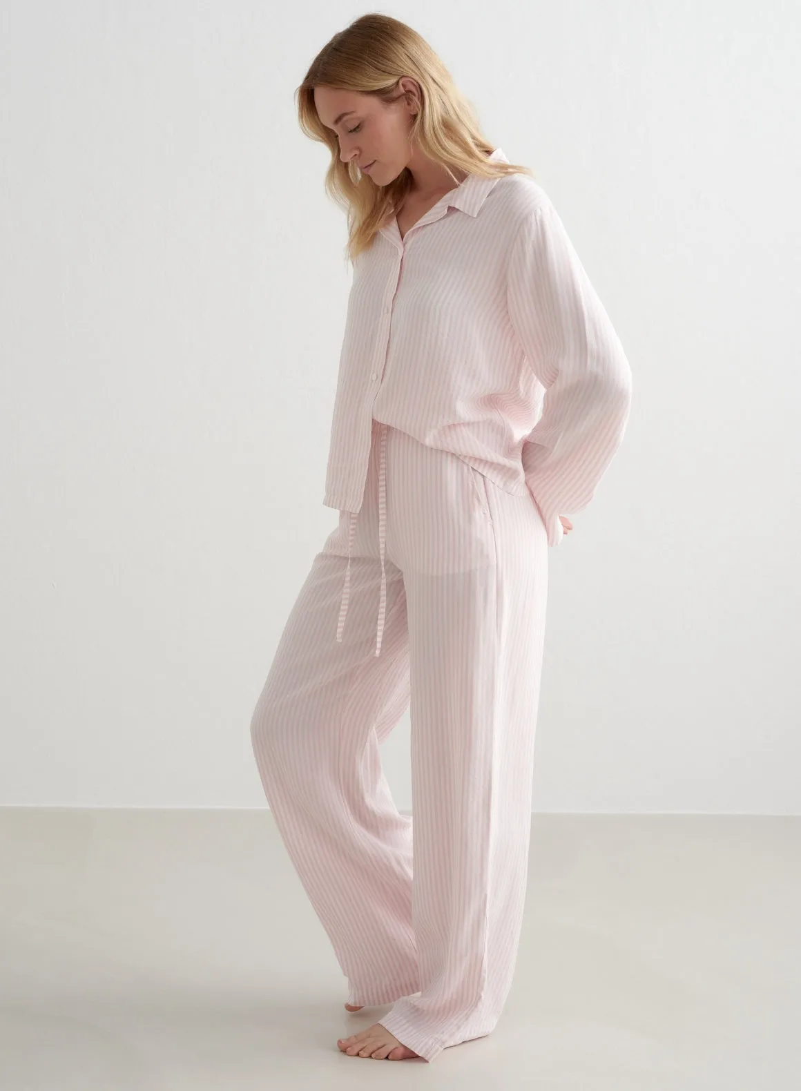 Winter Bloom Stripe Pyjama Pants