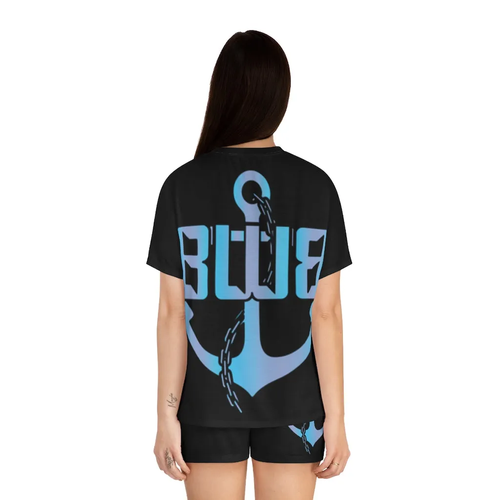 Women's Aqua Logo Short Pajama Set