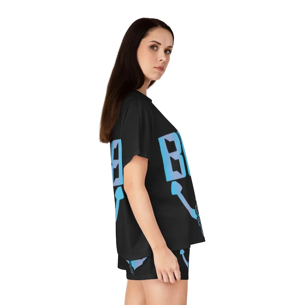 Women's Aqua Logo Short Pajama Set