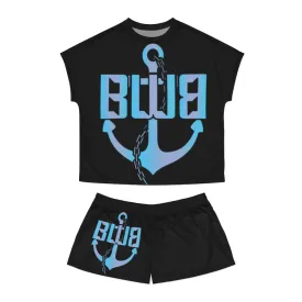 Women's Aqua Logo Short Pajama Set