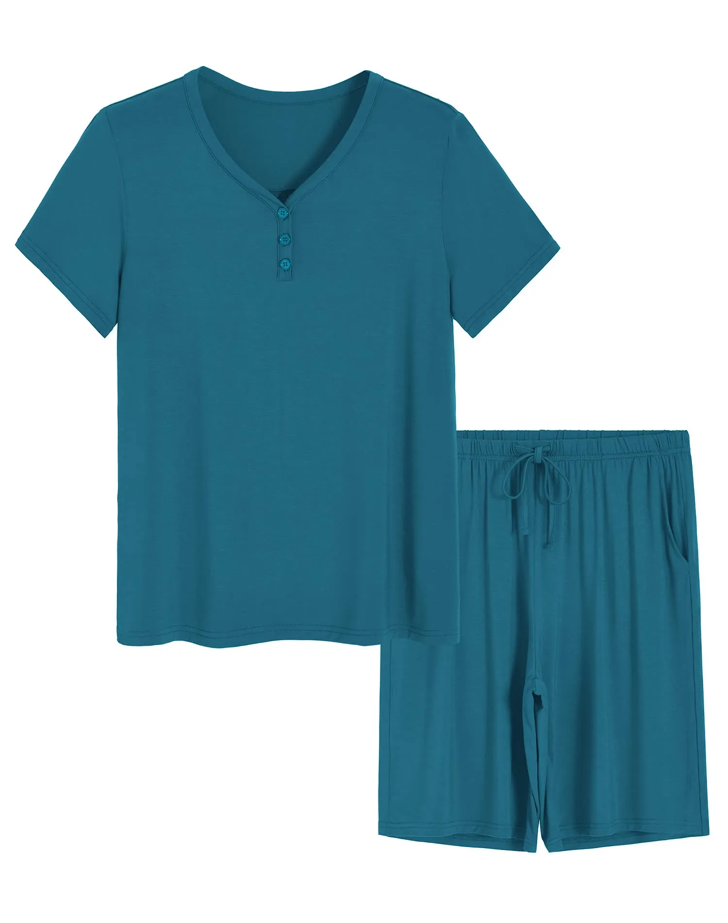 Women's Bamboo Viscose Bermuda Shorts Pajama Set