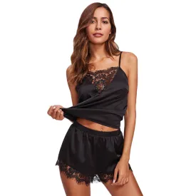 Women's comfortable lace pajama set