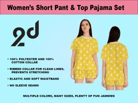 Yellow Vibe Pajamas, Comfy Chic PJs, Cozy Sleep Jammies, Cool PJs, Cute Jammies, Sleep in Comfort, Soft Loungewear, Summertime Slumber