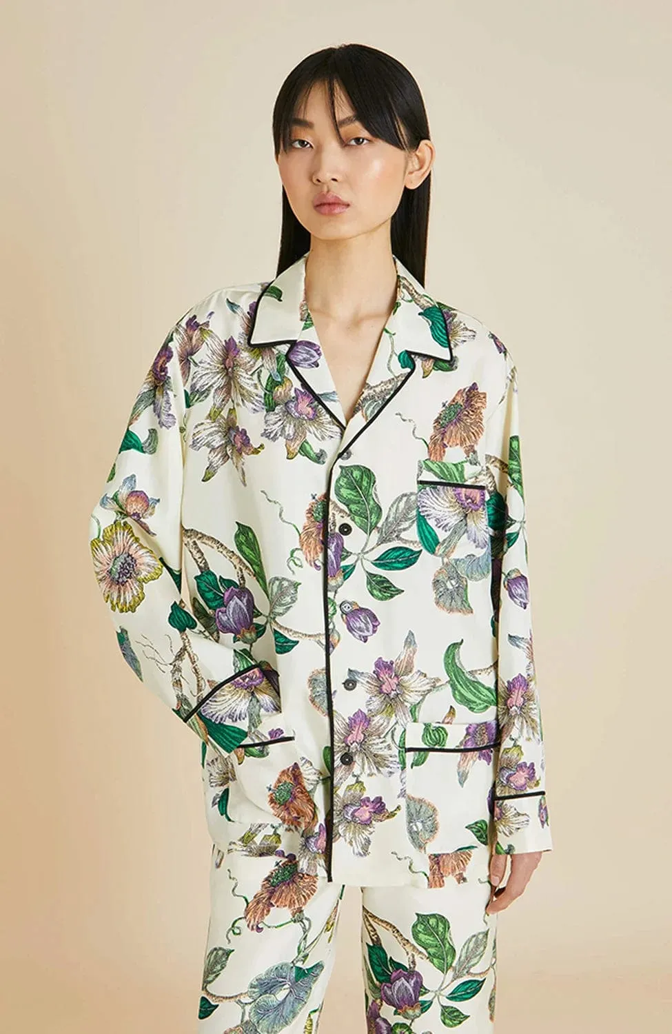 Yves Aura Silk Pajama Set