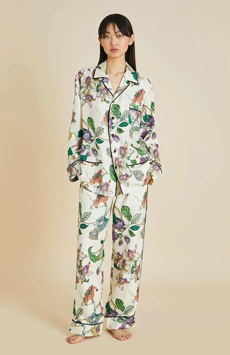 Yves Aura Silk Pajama Set