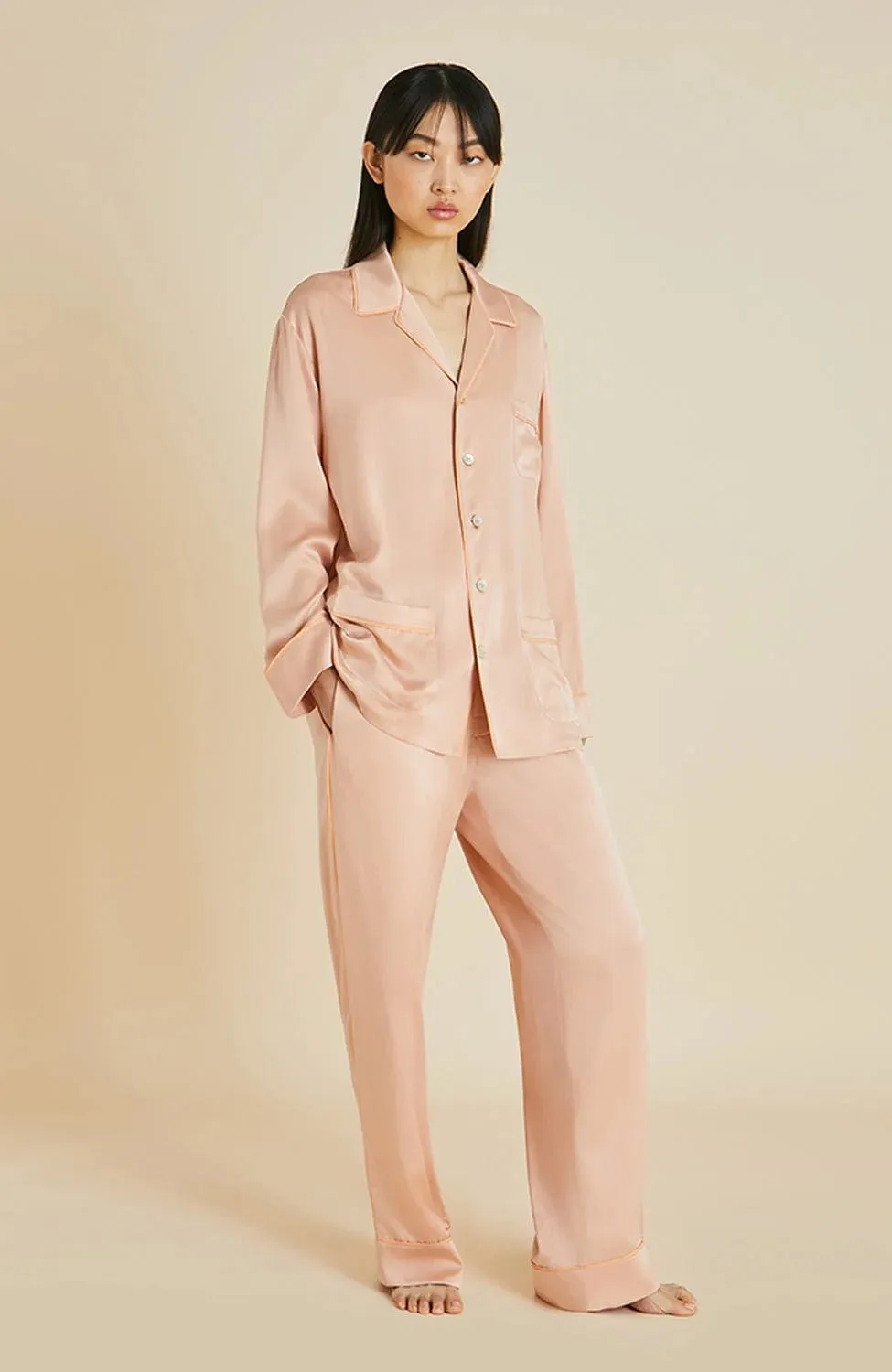 Yves Shell Silk Pajama Set